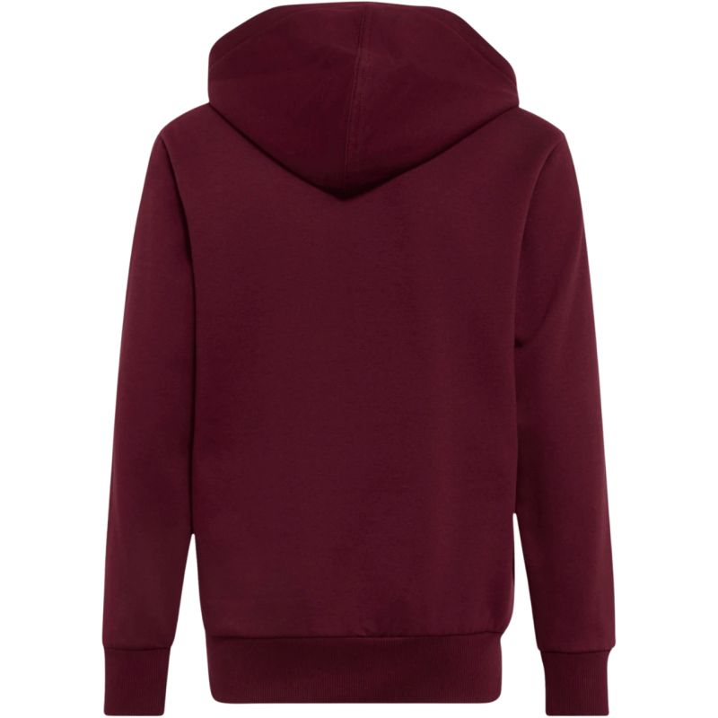 Adidas Essentials Hoodie for kids, bordó gyerek kapucnis pulóver KT3380