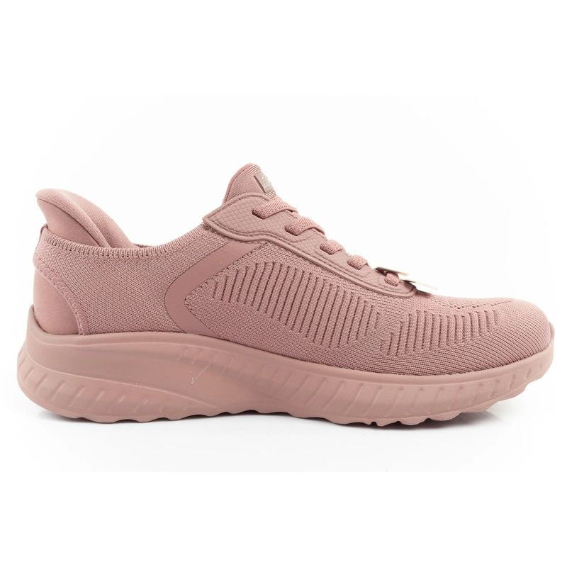 Skechers Bobs Squad-Chaos women's comfortable SLIP-INS sports shoes pink Cipő