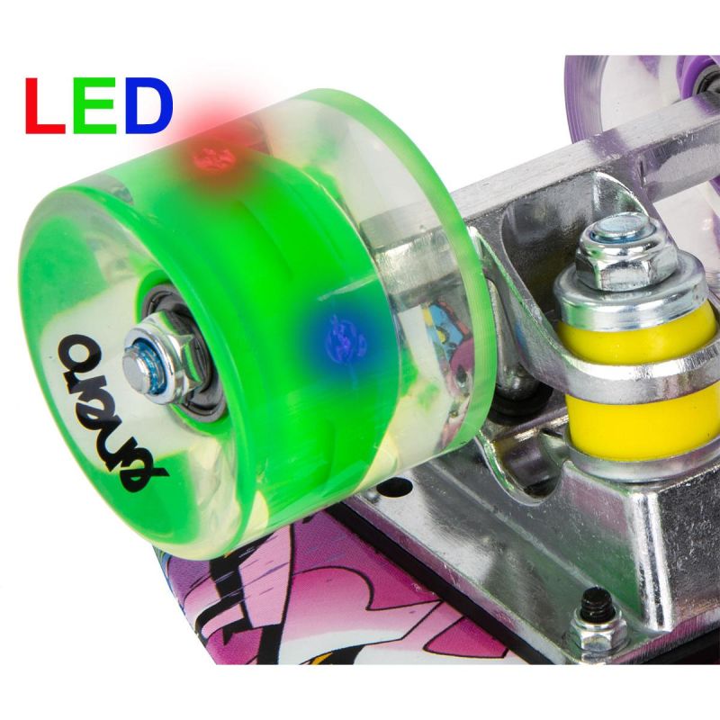 Enero Plastic Skateboard 22 Inches Graffiti Led skateboards