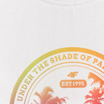 4F Women's T-shirt F2718 white 10S fehér póló 4FWSS26TTSHF271810S