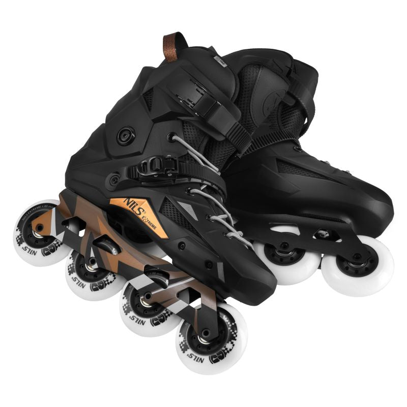 Na1601 Slalom Roller Skates Slayd Black Size 44 Nils Extreme fekete utcai cipő