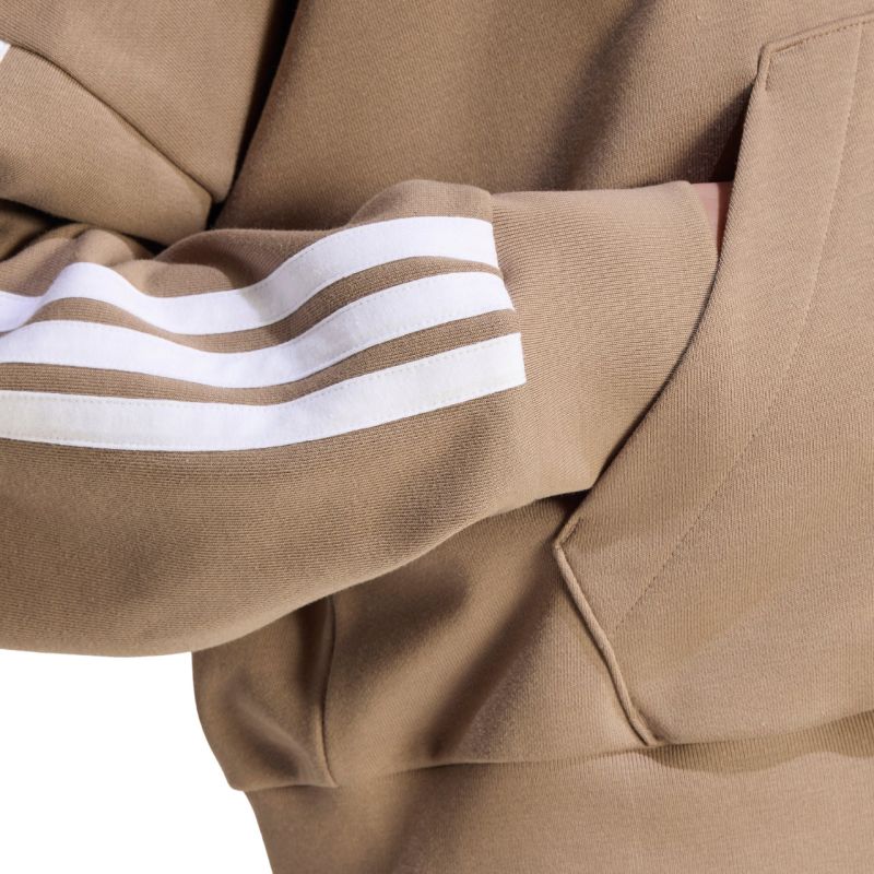 Adidas Essentials 3-Stripes French Terry Quarter-Zip Women’s Sweatshirt Beige 2xs pulóver KF8315