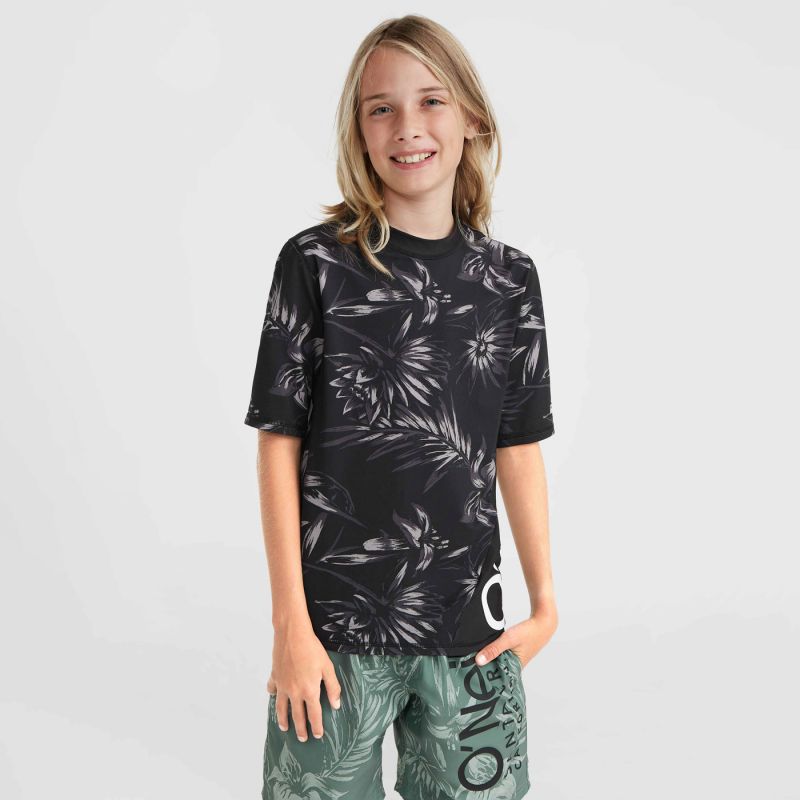 O'Neill UV Mix & Match Cali First 13'' Swim Shortscrazy Skin Jr T-shirt fekete póló
