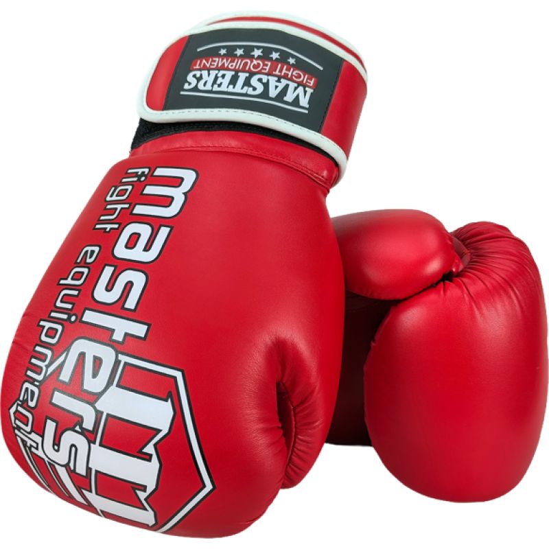 MASTERS FIGHT EQUIPMENT RPU-SMART red boxing gloves piros kesztyű 01302-10