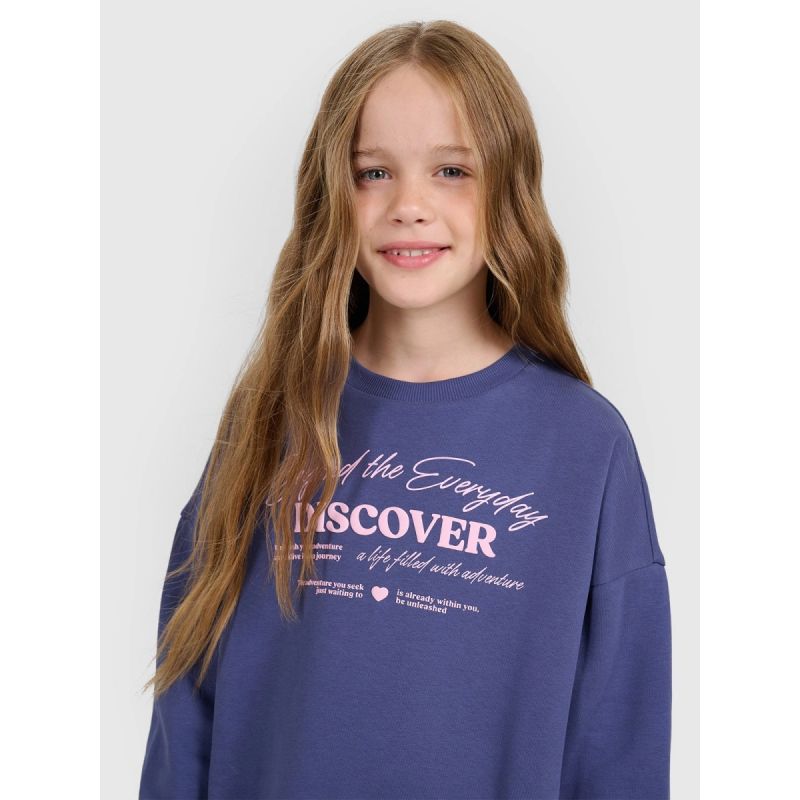 4f Oversized sweatshirt without a hood for girls 4FJRAW25TSWSF2428-33S Egyéb