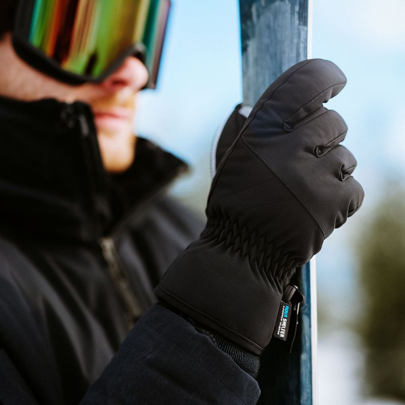 Meteor Nevis M winter gloves black uniw kesztyű