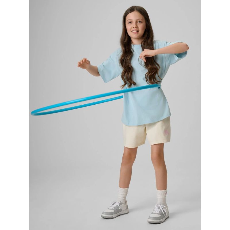 4F Girls' loose plain T-shirt 158/164 ruházat 4FJRSS26TTSHF3984-33S