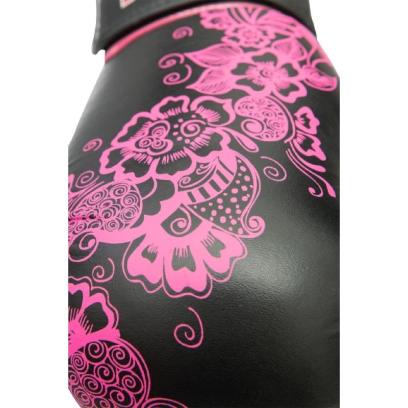 TOP TEN "Ultimate Woman" Boxing Gloves 10 oz White and Pink czarno - różowy kesztyű