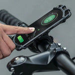 Rockbros LF436 Handlebar Clamp Phone Holder – Black czarny phones and accessories