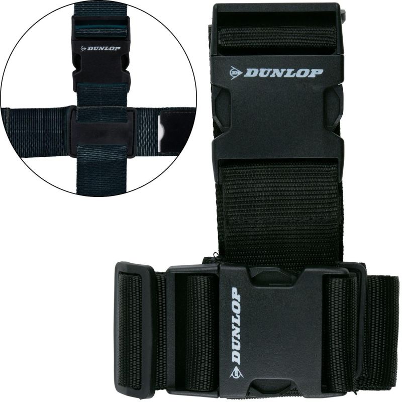 Dunlop UNIVERSAL LUGGAGE SECURITY BELT SET OF 2 BLACK fekete kiegészítő GSP-1078229