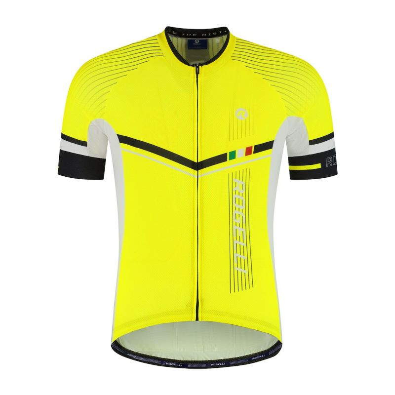 Rogelli Gara Mostro II Jersey Yellow sárga kerékpáros ruha SIRS1000000.500.XL