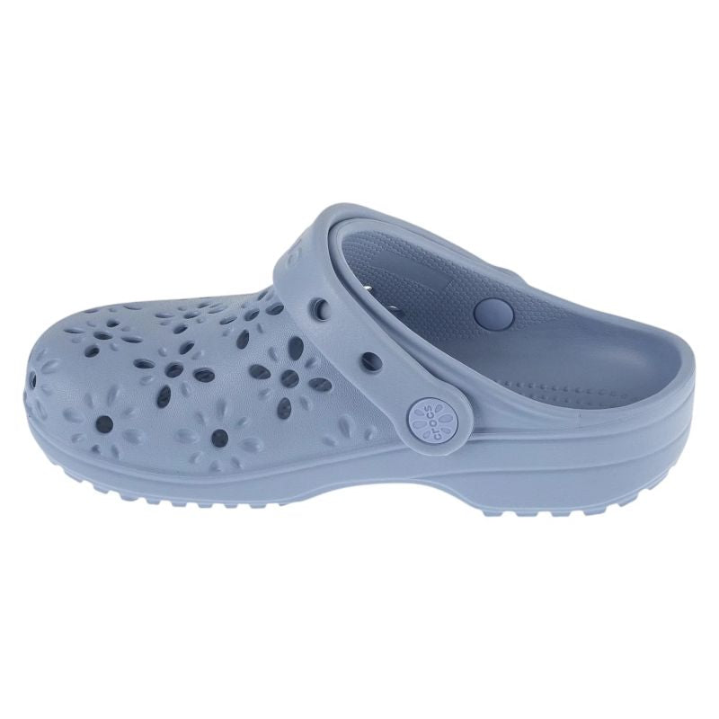Crocs Classic Floral Cut Out Clog Kids Blue 29/30 gyerek papucs 210943-453