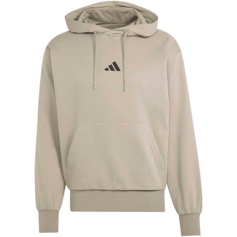 Adidas Men's Essentials Feelcozy Hoodie bézs kapucnis pulóver KF2361