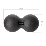 HMS Double Massage Ball / Duo Ball BLM02 12*24CM fekete edzéssegítő 17-42-023