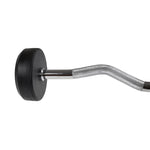 HMS Rubber-coated barbell/curl bar 30 kg GSL-30 fekete súlyzó 17-58-022
