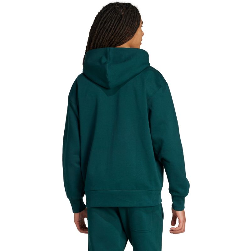 adidas Men's ALL SZN Fleece Full-Zip Sweatshirt Green JX5101 General