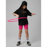 4F Girls' loose T-shirt with print 158/164 póló