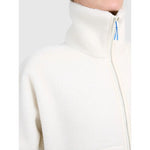 4F Women's loose sherpa fleece with stand-up collar női polár pulóver 4FWAW26TFLEF463-11S