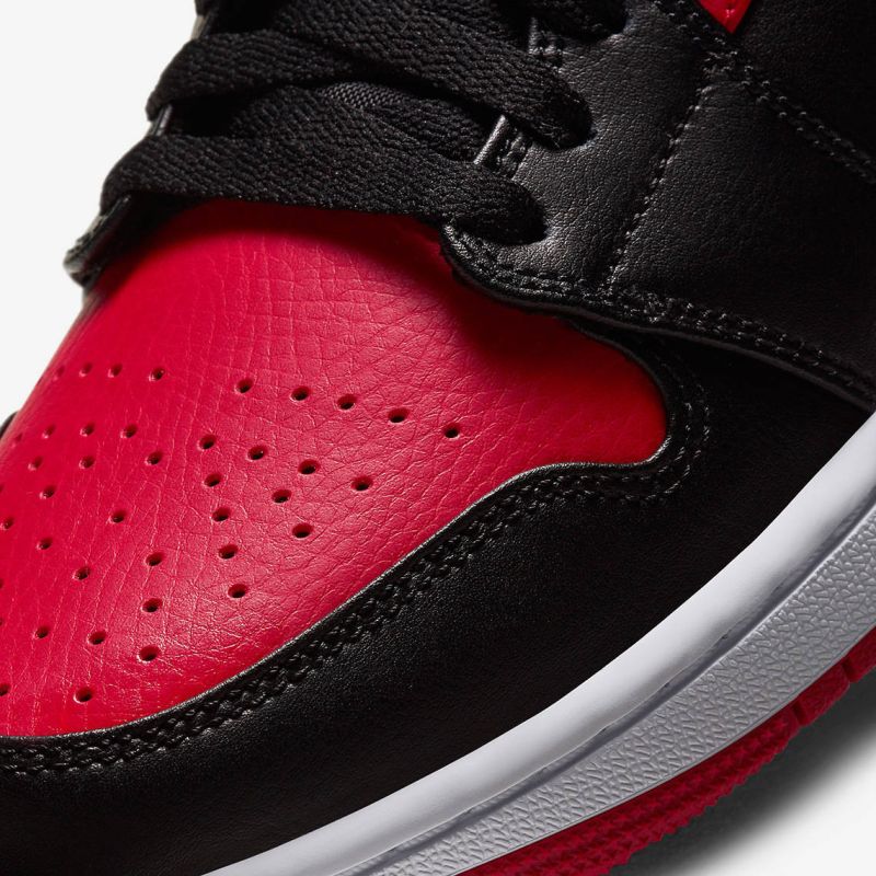 AIR Jordan 1 Mid Banned Basketball - fekete cipő