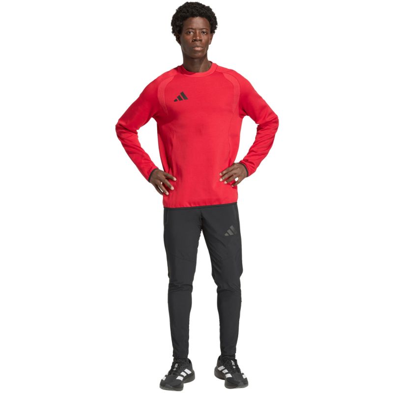 adidas Tiro 26 Travel Crew men's sweatshirt red KD3324 piros kapucnis pulóver