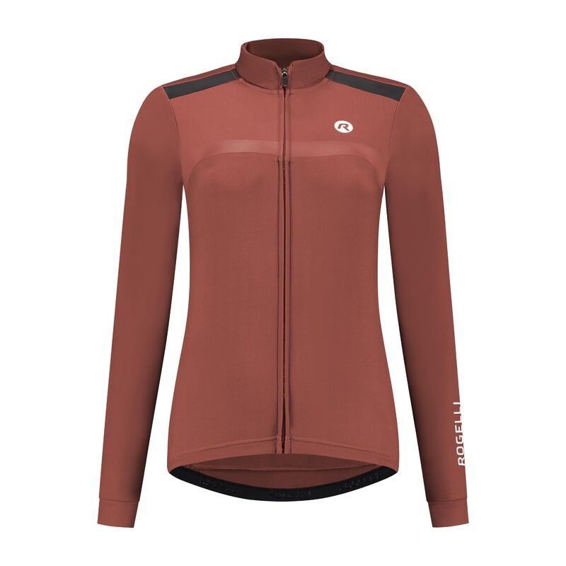 Rogelli Women's Long Sleeve T-Shirt MONO Brown 2XL barna póló