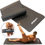 Enero FITNESS MAT NBR ANTI-SLIP .5CM BLACK + FIT COVER fekete mats, covers, training equipment