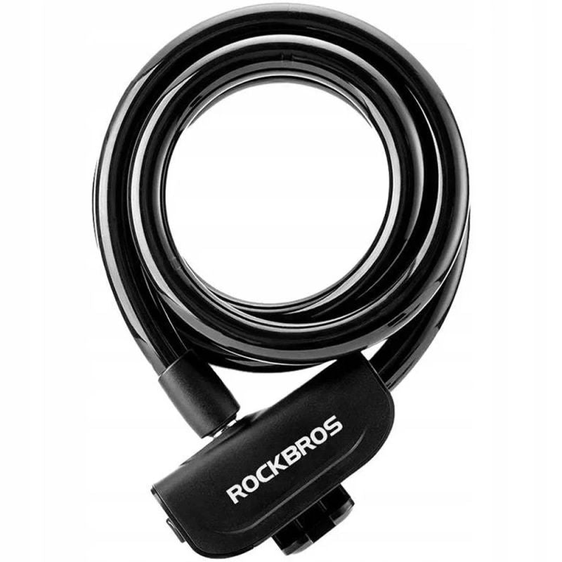 Rockbros bicycle lock with 1.1 m key - black