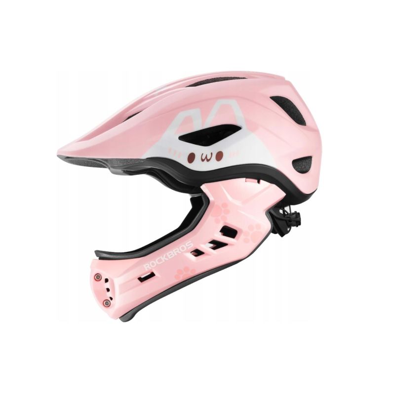Rockbros Kids Bike Helmet 48-52cm Pink rózsaszín helmets