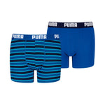 Puma Everyday Striped Kids' Boxer 2 Pack Blue and 938970 fekete short