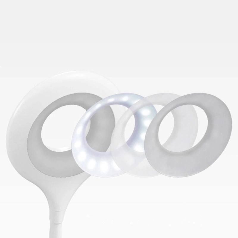 MINI Wozinsky Wireless LED Reading Lamp with Clip + USB-C Cable - White biały elektronika -195469