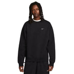 Nike Solo Swoosh Fleece Crew Black fekete polár pulóver DX1361-010