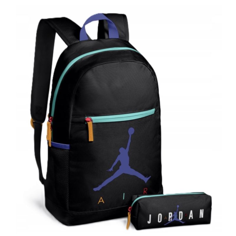 AIR Jordan School Backpack Pencil Case Pouch Black - uniwersalny hátizsák DZ0703-013