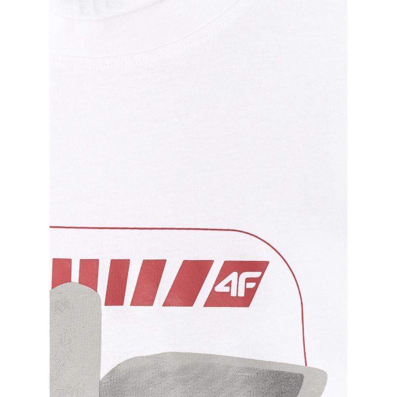 4F Men's regular printed T-shirt póló 4FRAW25TTSHM3612-10S