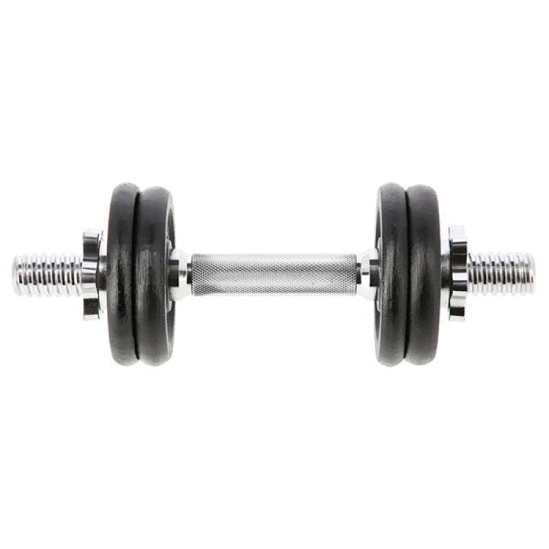 HMS Threaded dumbbell SG01 7 kg fekete edzőfelszerelés 17-59-123