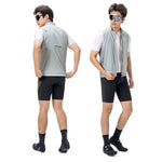 Rockbros Spring/Autumn Windproof Vest Size L - White/Gray biały || szary \ l vests