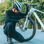 Rockbros 10110004001 bicycle helmet, size L - white and black czarny || biały \ l helmets