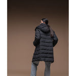 Iguana Quilted Winter Coat Manka W fekete kötött sapka 92800621825