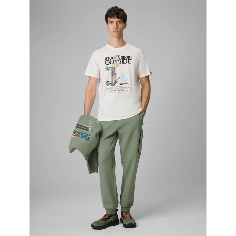 4F Men's regular printed T-shirt póló 4FRSS26TTSHM3811-11S
