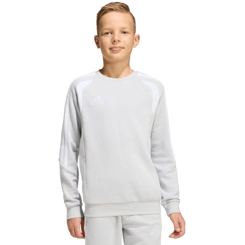 adidas Tiro 26 League Sweat Crew gray kids' sweatshirt KF5823 104cm pulóver