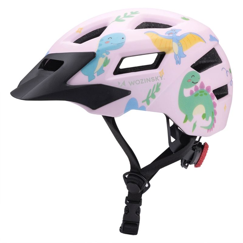 Wozinsky Children's MTB Bike Helmet with Detachable Visor XS - Pink 48-52 cm \ różowy védőfelszerelés HT-45R-199823