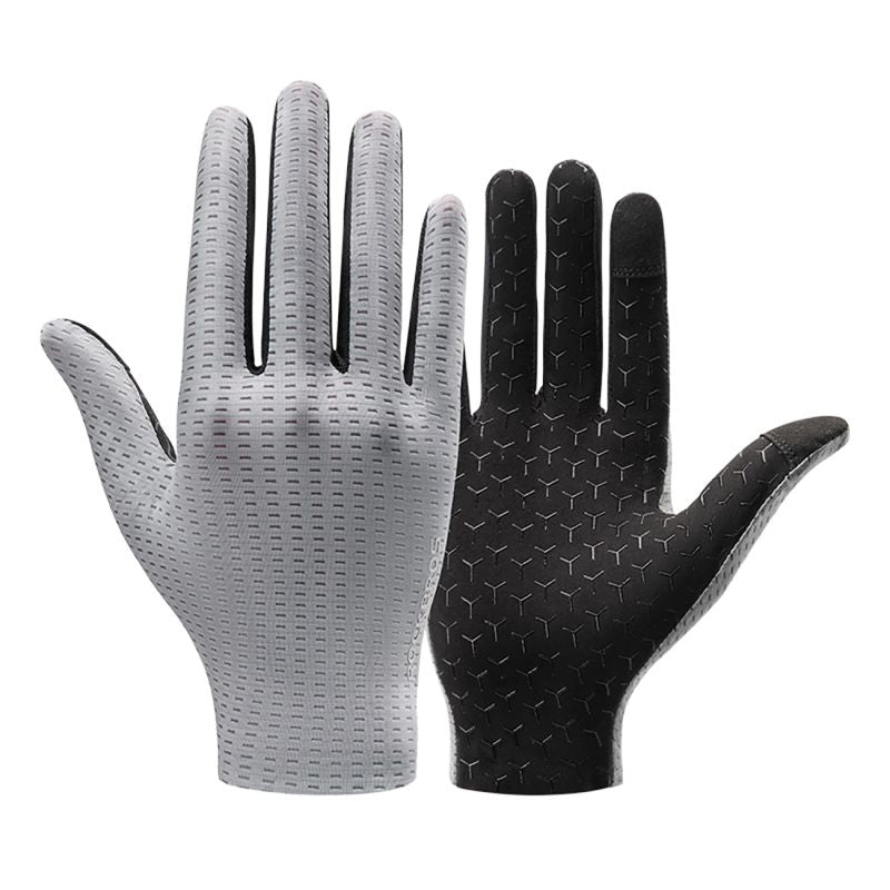 Rockbros Breathable Full Finger Cycling Gloves, Size: XL - Gray szary \ xl kesztyű