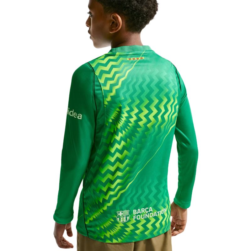 Nike FC Barcelona Stadium Goalkeeper 2026/27 Kids' Jersey Green zöld kapusmez II3610324