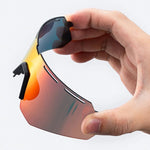 Rockbros Polarized Cycling Glasses with UV Protection and Corrective Insert - Gray szürke glasses, training equipment