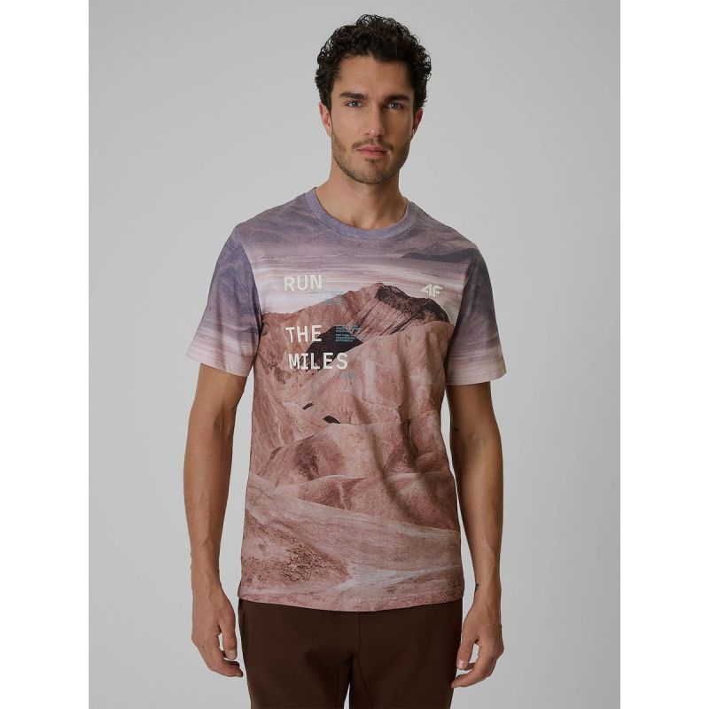 4F Men's regular printed T-shirt férfi póló 4FRSS26TTSHM4229-83A