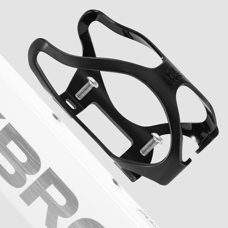 Rockbros LK24-H018 bottle holder plastic basket - black czarny water bottles, training equipment