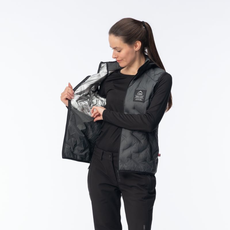 Elbrus Quilted Vest Huel Vest Primaloft W szürke vests