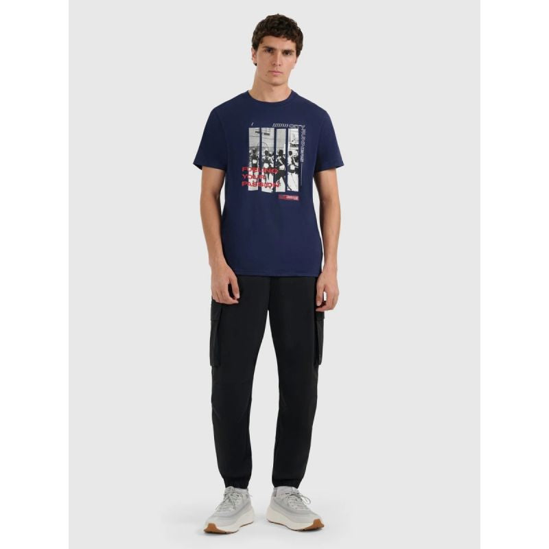 Men's regular printed T-shirt 4F 4FRAW25TTSHM3364-31S