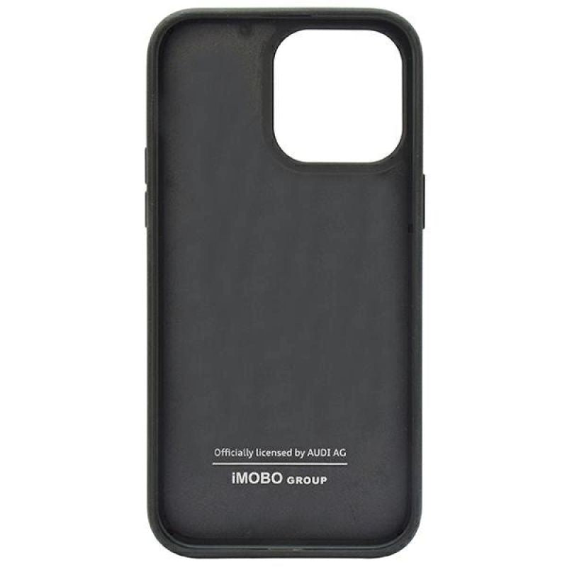 Audi Carbon Fiber Stripe iPhone 14 Pro Max 6.7" black/black hardcase AUS- /D1-BK fekete telefontok