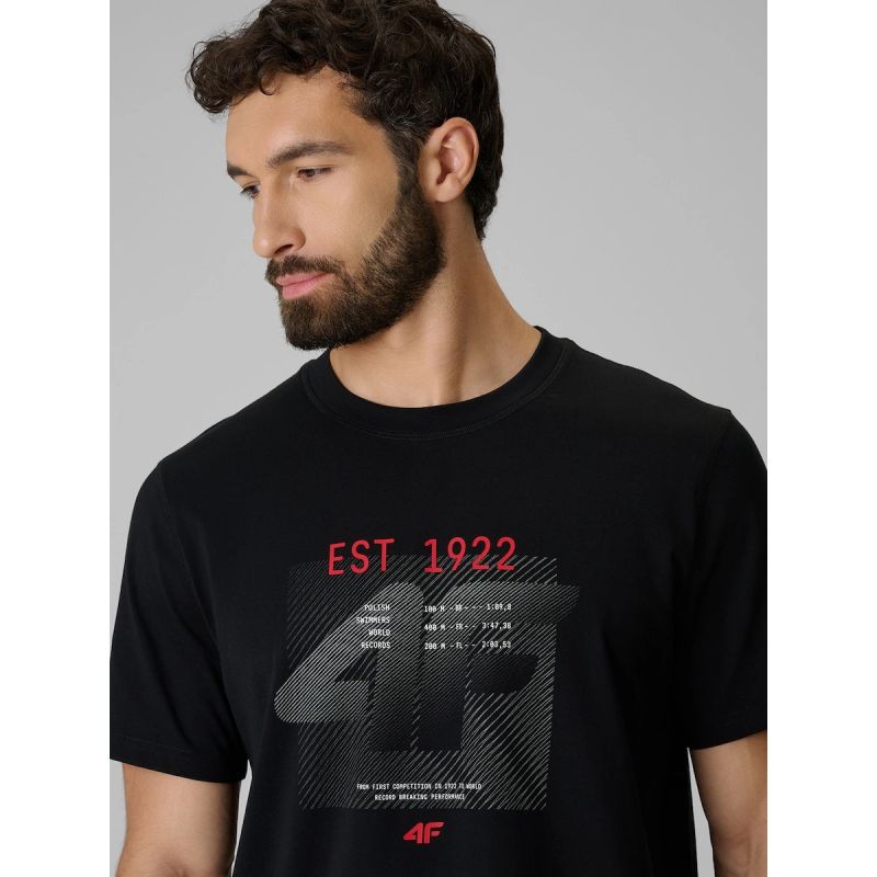 4F Men's regular printed T-shirt póló 4FRSS26TTSHM4039-20S
