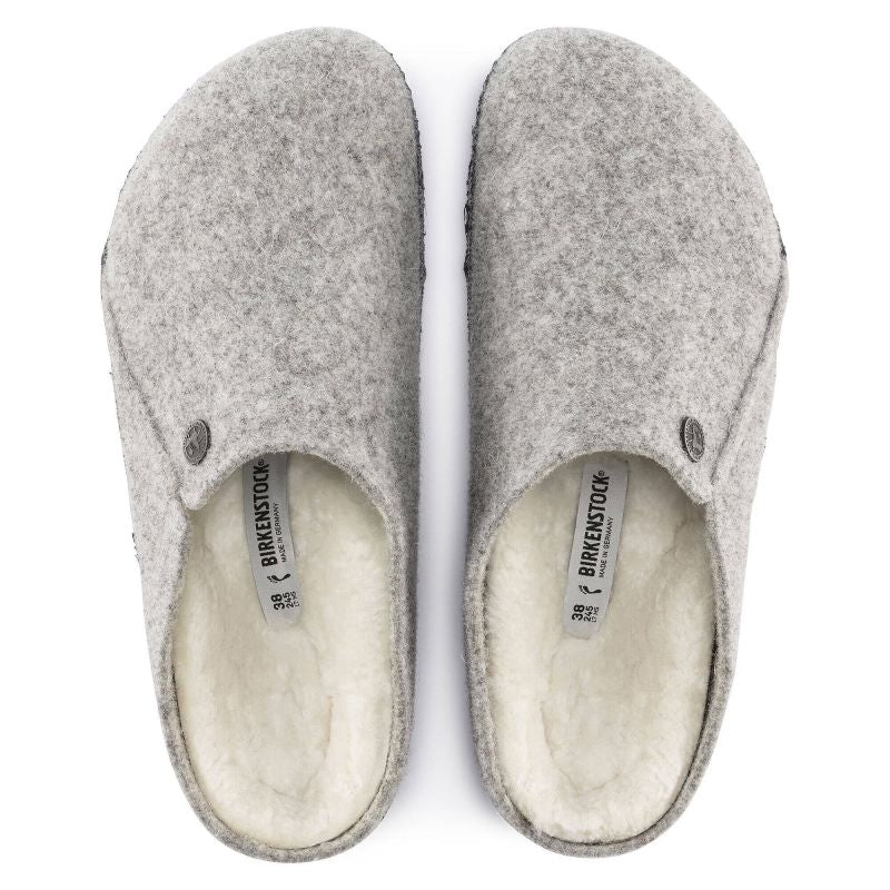 Birkenstock Zermatt Light Gray Wool Felt Insulated Men's/Women's Slippers Regular Wide (1015092) Kiegészítő